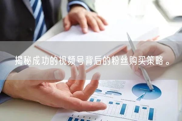 揭秘成功的视频号背后的粉丝购买策略。